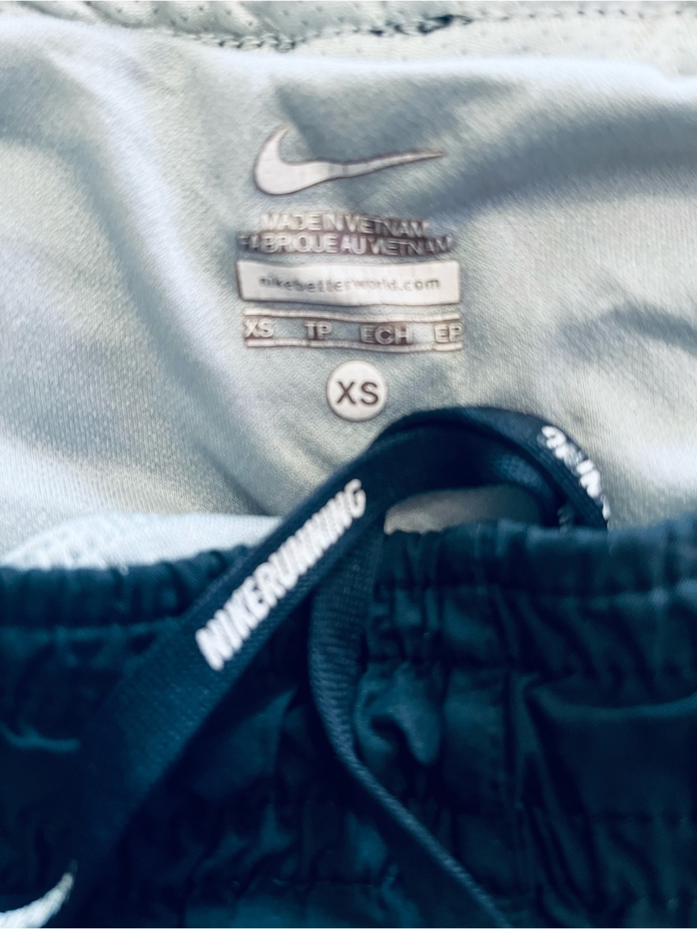 Nike Black Women's Running Shorts  Light gray accent - Picture 3 of 3